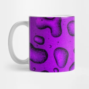 Cool Grainy Purple water drops Mug